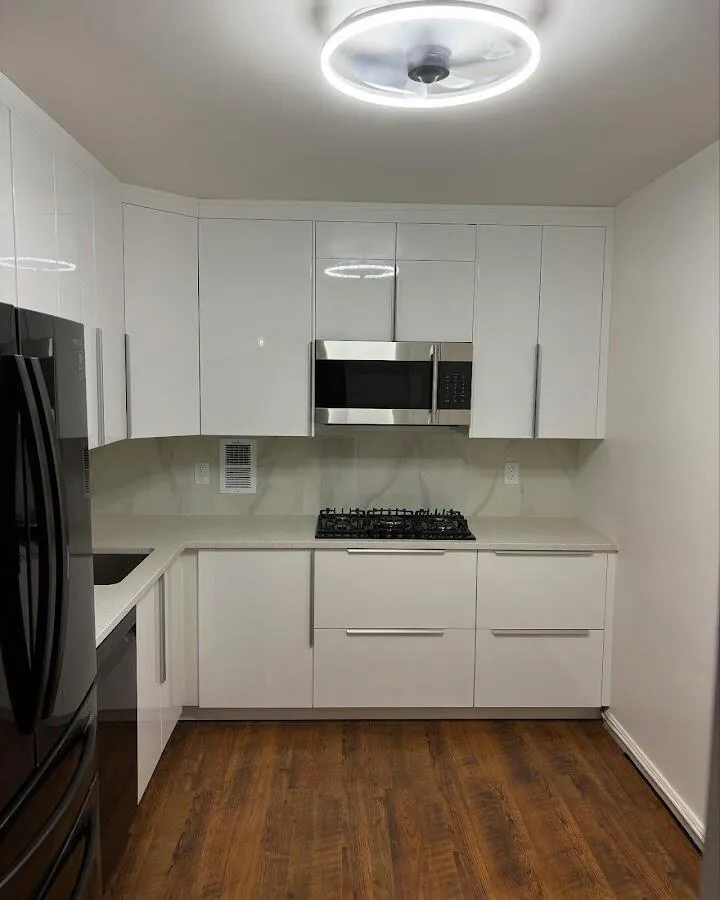 Renovated kitchen with quartz countertops in Mount Hope